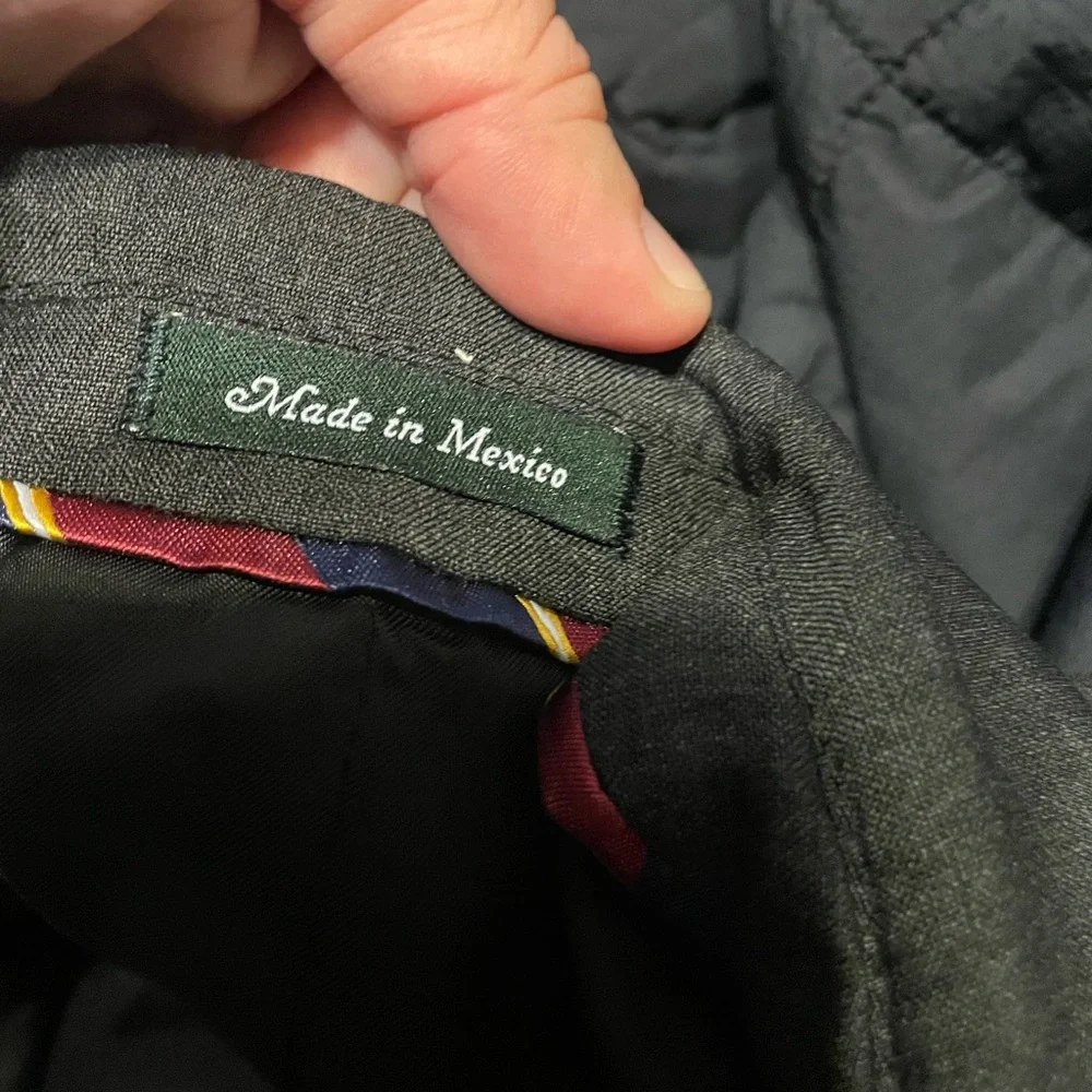 J. Crew Men's Dark Gray Blazer/Suit Jacket 100% Wool size‎ 42R